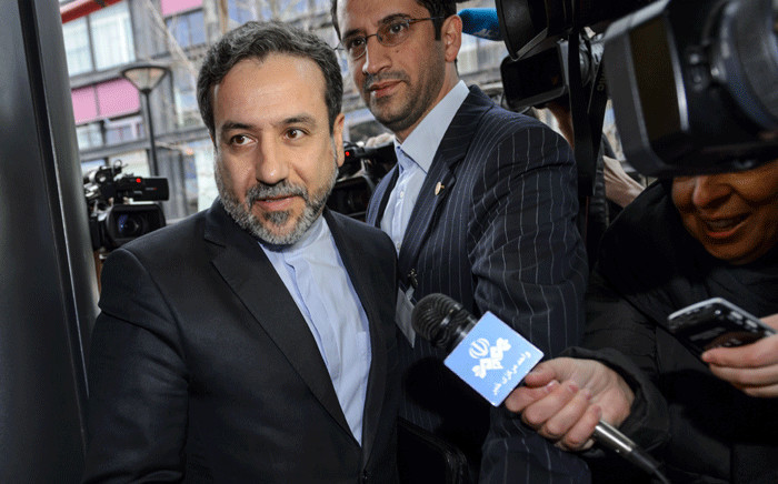 FILE: Iranian Deputy Foreign Minister Abbas Araqchi enters the mission of the European Union building on 17 December 2014. Picture: AFP.