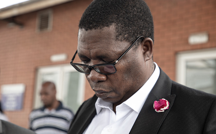 Gauteng Education MEC Panyaza Lesufi visited the accident scene that claimed the lives of two pupils from Madibatlou Primary school in Olifantsfontein on 17 February 2020. Picture Xanderleigh Dookey/EWN