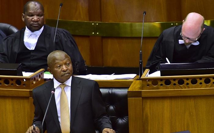 Deputy President Mabuza replying to questions for oral reply in the National Assembly, Parliament, Cape Town. Picture: GCIS