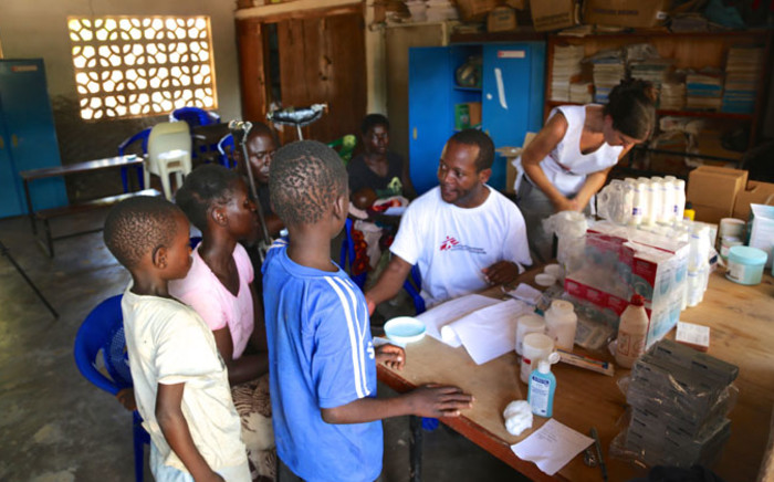 FILE: The MSF operating out of a temporary clinic in a school building in Bangula, Malawi, to treat flood victims suffering from diseases such as malaria on 25 January 2015. Picture: EWN