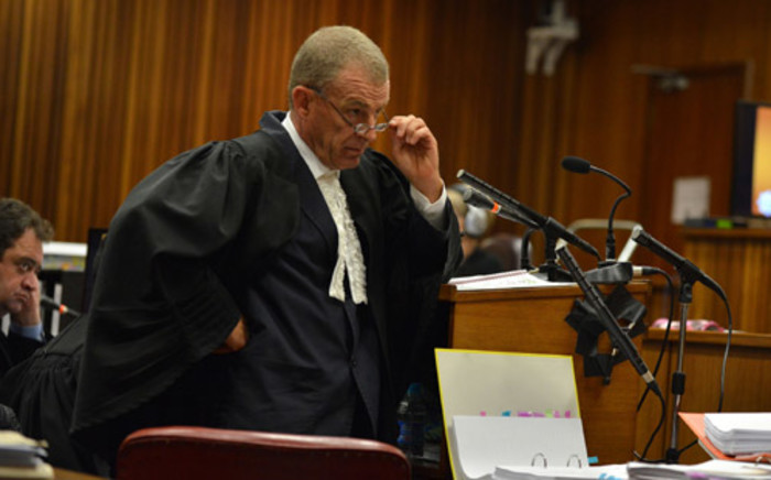 State prosecutor Gerrie Nel in the Oscar Pistorius murder trial. Picture: Pool.