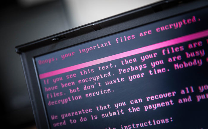 A file image of a ransomware attack. Picture: AFP
