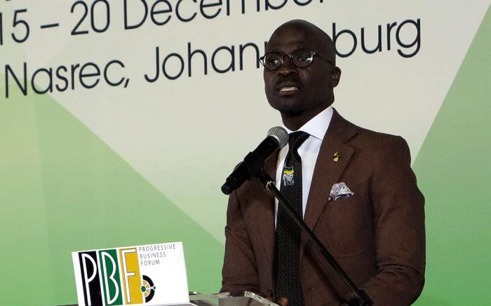 FILE: Finance Minister Malusi Gigaba during the PGF Breakfast at Nasrec on 16 December 2017. Picture: Louise McAuliffe/EWN