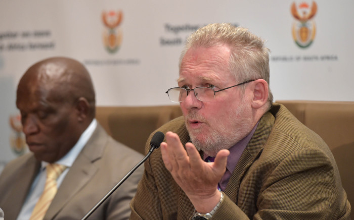 Rob Davies addressing the media and the public on government’s decision on the African Growth and Opportunity Act (AGOA) on 4 January 2016. Picture: GCIS.