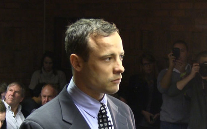 This file photo shows Oscar Pistorius in court on 4 June in connection with the death of his girlfriend Reeva Steenkamp. Picture: Christa van der Walt/EWN. 
