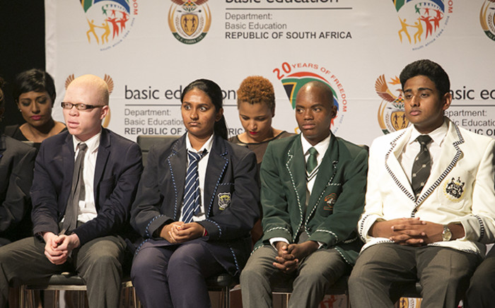 South Africa's top performing matric pupils were honoured at the announcement of the 2014 national and provincial matric pass rate results. Picture: Reinart Toerien/EWN.