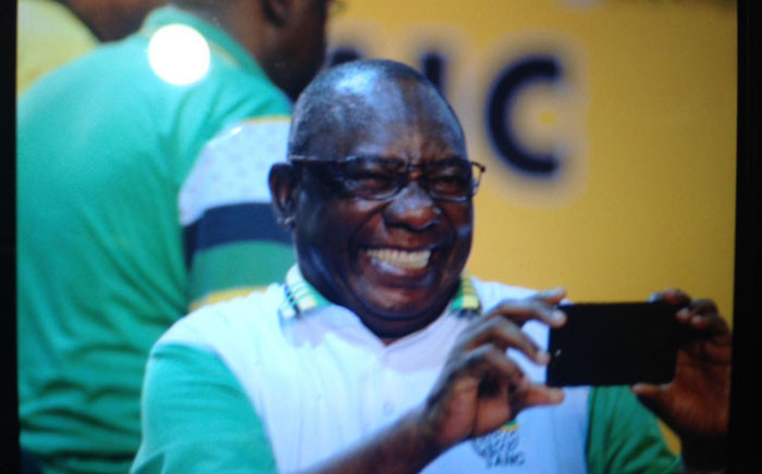 Cyril Ramaphosa at the ANC's 54th national conference on 18 December 2017. Picture: EWN.
