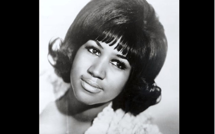 A screengrab of a YouTube video of Aretha Franklin. 