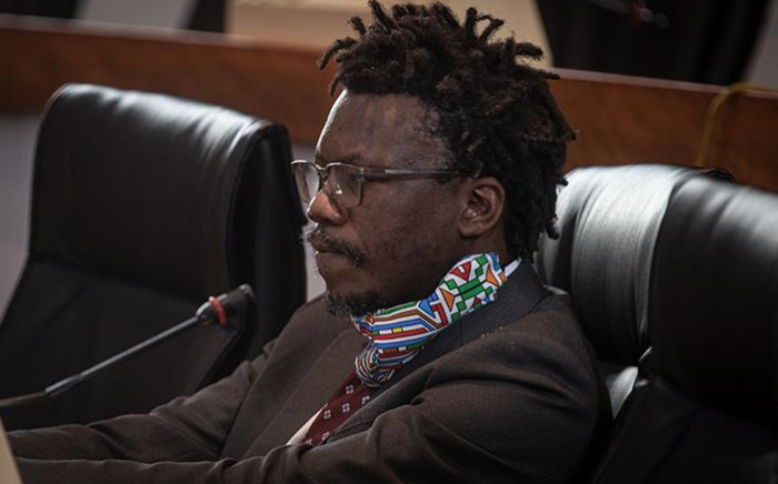 Advocate Tembeka Ngcukaitobi at the state capture inquiry. Picture: Xanderleigh Dookey/EWN.