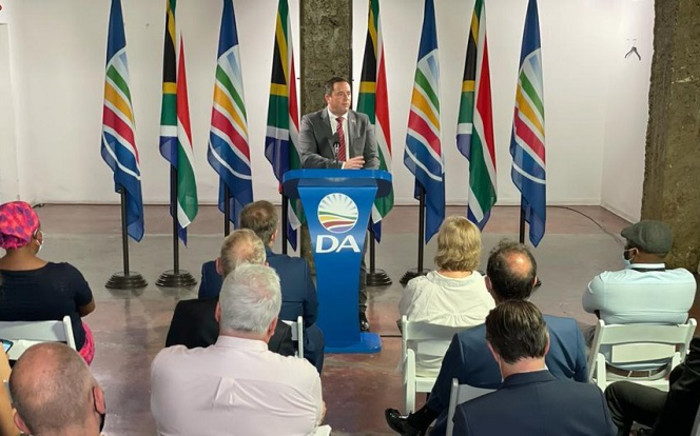 Democratic Alliance (DA) leader John Steenhuisen delivered the party's True State of the Nation Address on 8 February 2022. Picture: @Our_DA/Twitter.