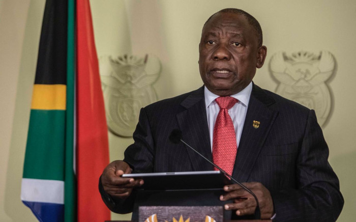 President Cyril Ramaphosa announces his new Cabinet on 29 May 2019 at the Union Buildings. Picture: Abigail Javier/EWN