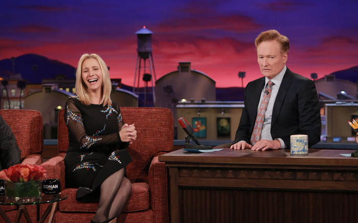 Lisa Kudrow recently appeared on Late Night with Conan O'Brien. Picture: Twitter/@LisaKudrow