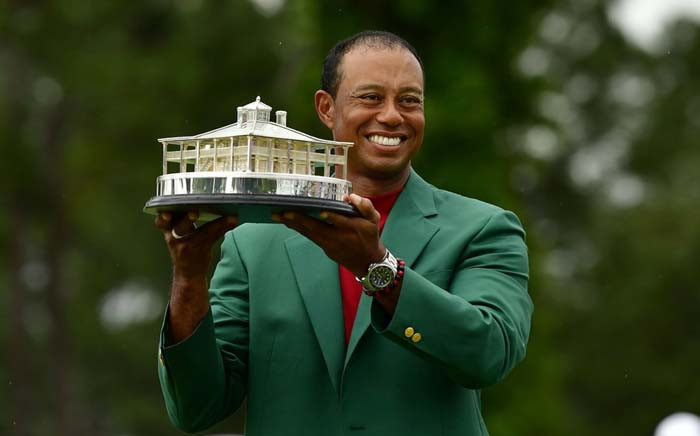 Tiger Woods claimed his fifth green jacket and his 15th Major title in 2019. Picture: @TheMasters/Twitter