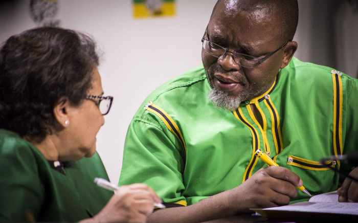 FILE: ANC Deputy Secretary General Jessie Duarte and Secretary General Gwede Mantashe at a party briefing. Picture: Thomas Holder/EWN