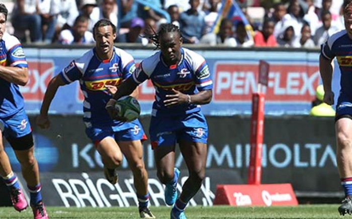 Stormers wing Seabelo Senatla runs the ball against the Jaguares. Picture: Twitter/@THESTORMERS