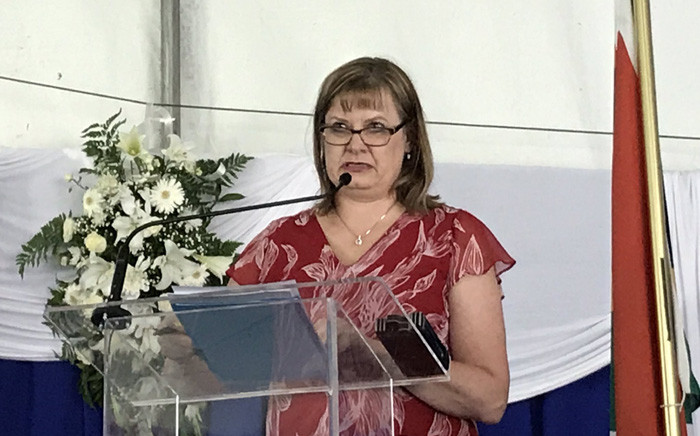 FILE: Western Cape Education MEC Debbie Schäfer addresses guests at the 2018 National Senior Certificate Awards at Leeuwenhof on January 2019. Picture: Kevin Brandt/EWN