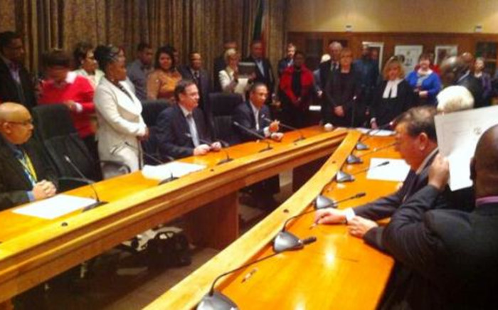FILE: The Western Cape leadership at the Provincial Legislature. Picture: EWN
