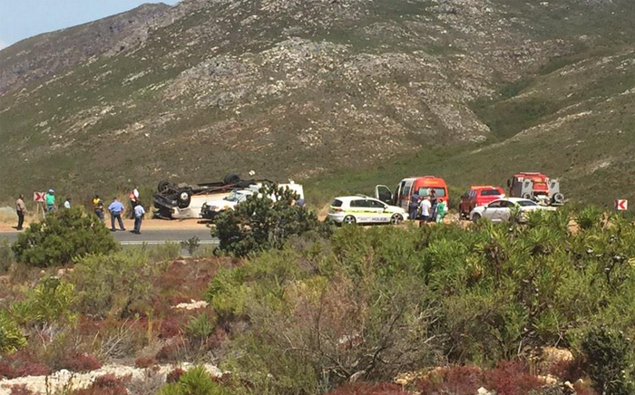 The scene of the tragic bus crash on Franschhoek Pass where three people are confirmed dead. Picture: Siyabonga Sesant/EWN