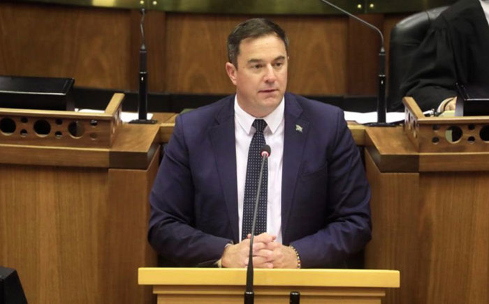 Democratic Alliance (DA) leader John Steenhuisen during the State of the Nation Address debate in Parliament on 16 February 2021. Picture: @ParliamentofRSA/Twitter