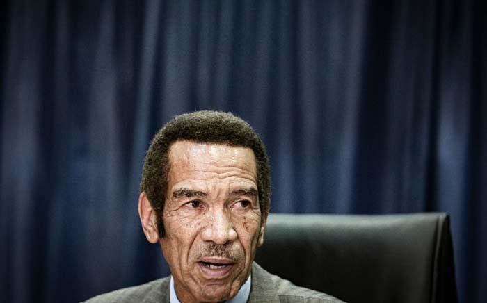 Former Botswana President Ian Khama during a press conference in Johannesburg on 12 December 2019. Picture: Sethembiso Zulu/EWN. 