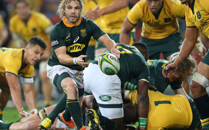 The Springboks get the ball wide during the Rugby Championship match against the Wallabies. Picture: @Springboks/Twitter