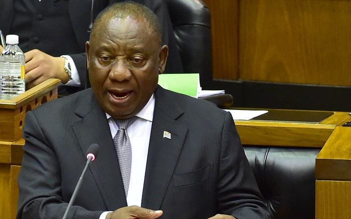 FILE: President Cyril Ramaphosa replying to questions in the National Assembly in Parliament on 6 November 2018. Picture: GCIS