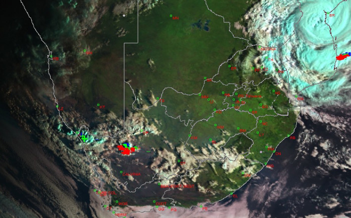 FILE: Tropical Cyclone Eloise made landfall in the Beira area on Saturday, 23 January 2021 before heading to South Africa.  Picture: SA Weather Service