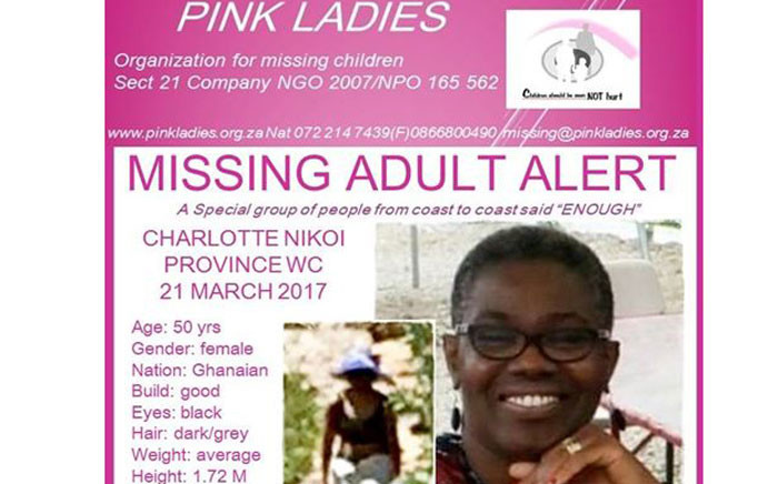 FILE: Charlotte Nikoi was last seen on 21 March. Picture: Facebook.com