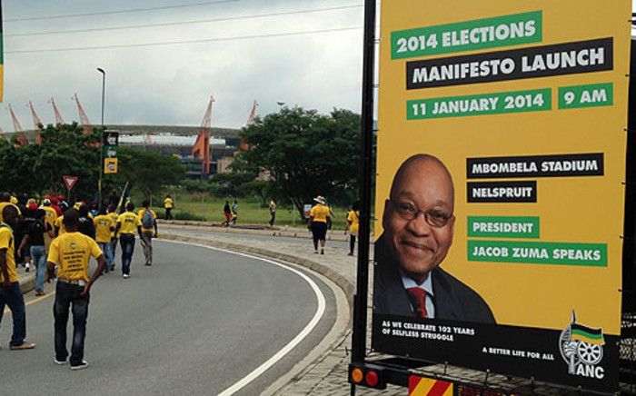 Thousands of ANC supporters flocked to the Mbombela stadium in Mbombela, Mpumalanga on 11 January 2014 for the presentation of the ANC's 2014 election manifesto. Picture: Reinart Toerien/EWN