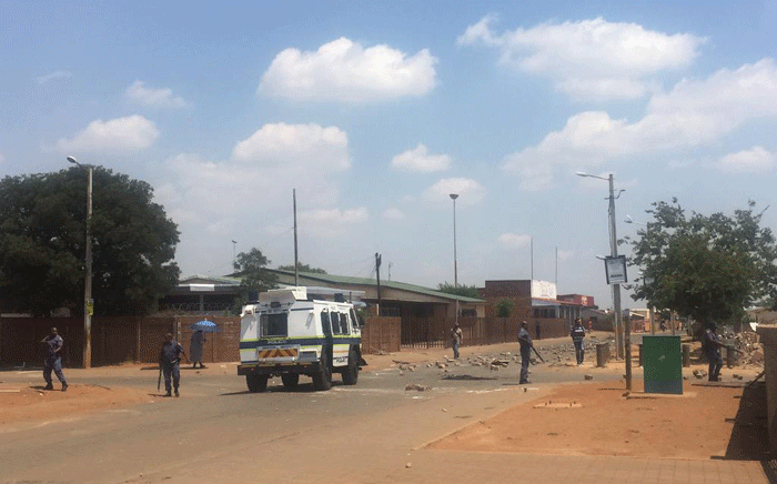 Public order police arrived in Bekkersdal after residents embarked on a violent protest on 6 March 2015. Picture: Govan Whittles/EWN.