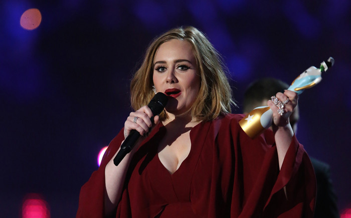 British singer Adele. Picture: AFP.