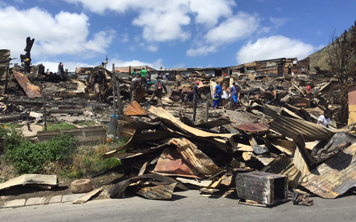 FILE: The aftermath of a shack fire. Picture: Natalie Malgas/EWN.