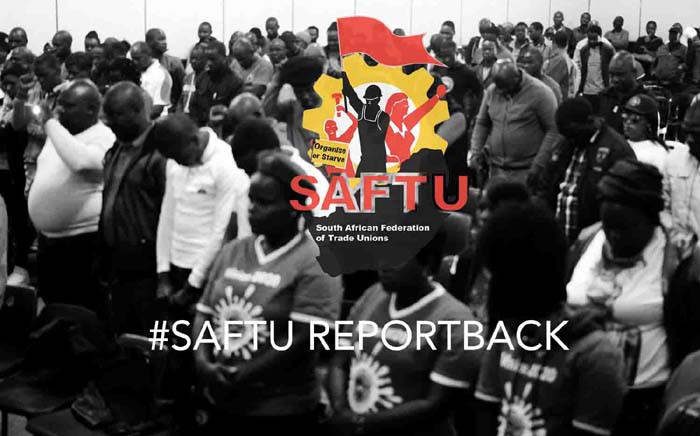 The South African Trade Union Federation is holding its Report Back Rally in Cape Town. Picture: Twitter/@SAFTU_media.