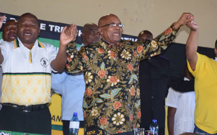 ANC president Jacob Zuma (centre) at a party event in Kagiso, Johannesburg on 5 November 2017. Picture: @MYANC/Twitter