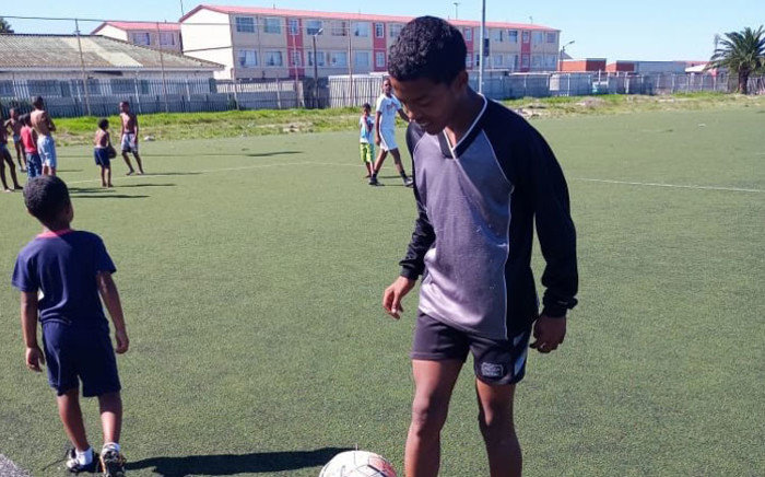 Uzair Rogers (14) of Manenberg is hoping to play in a football tournament in Namibia. Picture: Supplied