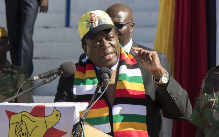 Zimbabwe president Emmerson Mnangagwa. Picture: AFP