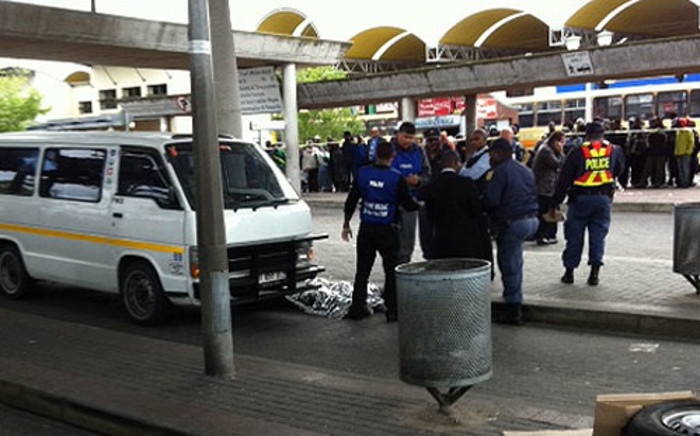 A 59-year-old taxi operator was shot dead at the Bellville Taxi Rank on 13 September 2012. Picture: Malungelo Booi/EWN