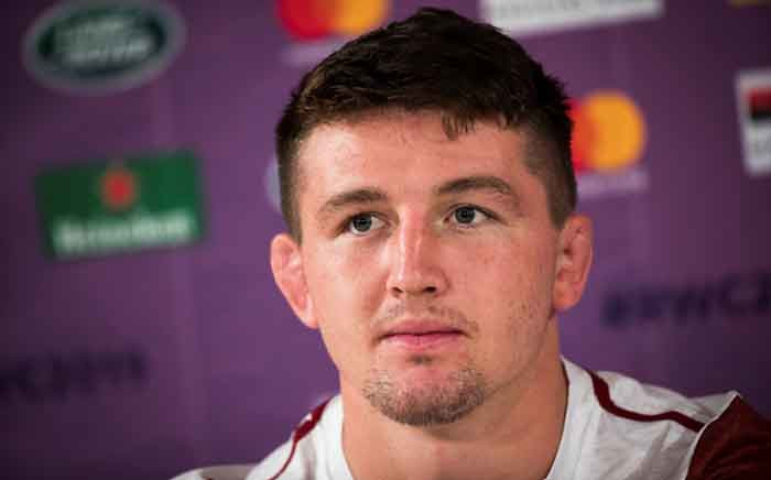 England's Tom Curry attends a press conference in Miyazaki on 14 September 2019, ahead of the Japan 2019 Rugby World Cup. Picture: AFP.
