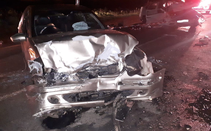 FILE: The remains of one of the vehicles that were involved in an accident that claimed the lives of three people in the Protea Glen. Picture: ER24.