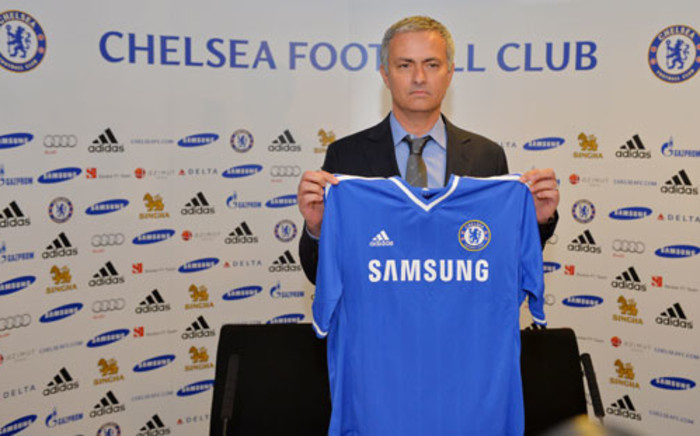 Chelsea manager Jose Mourinho during the press conference after signing four-year deal 10 June 2013. Picture : AFP