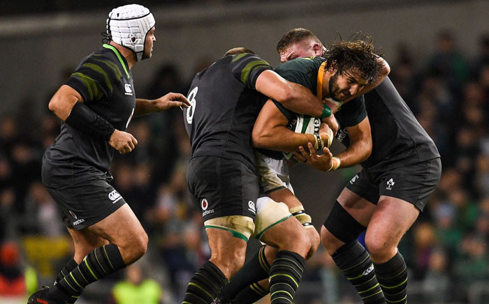Ireland outplayed the Springboks, scoring a record 38-3 win in a disappointing start. Picture: Twitter @Springboks. 