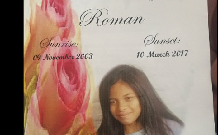 FILE: Lavender Hill community members came out in numbers to support the family of slain 13-year-old Rene Roman during her funeral on 1 April 2017. Picture: Monique Mortlock/EWN. 