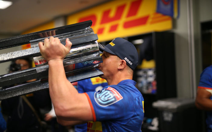 The Stormers' Deon Fourie celebrates the side's United Rugby Championship victory. Picture: @THESTORMERS/Twitter