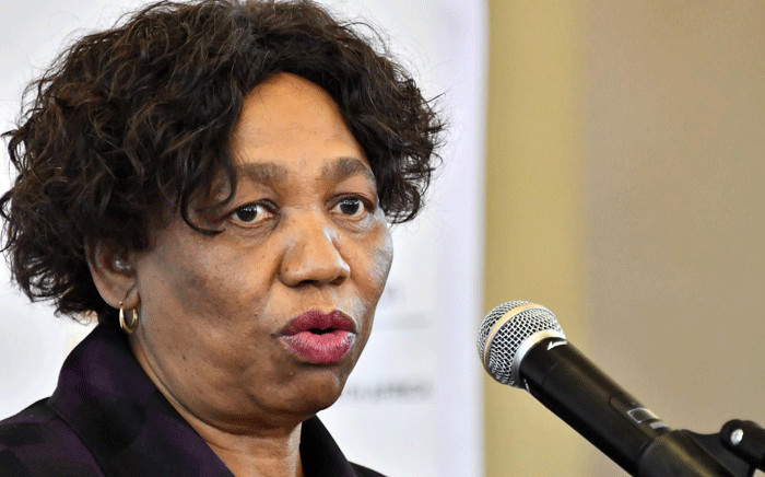 FILE: Basic Education Minister Angie Motshekga at a briefing on 1 June 2020. Picture GCIS.