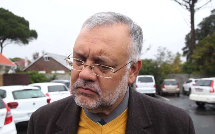 ANC Western Cape election head Ebrahim Rasool addresses the media outside a voting station in Pinelands in Cape Town on 8 May 2019. Picture: Bertram Malgas/EWN