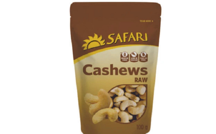 Safari 100 gram Raw Cashews with the Best Before date of 27 June 2022 have been recalled. Picture: Supplied.