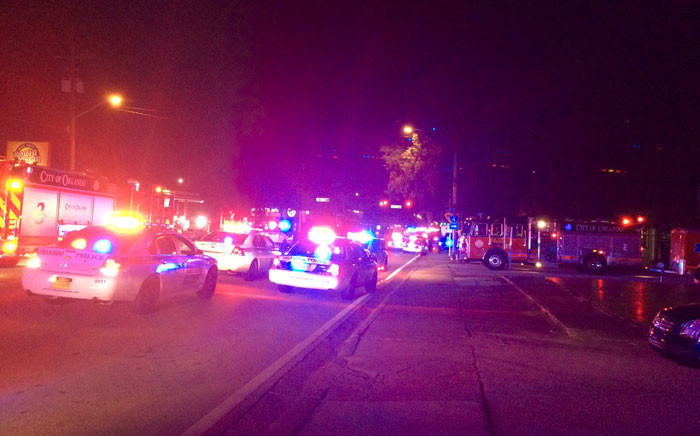 Shooting erupted early on Sunday at a gay nightclub in Orlando, Florida and "multiple" people have been injured, police said. Picture: @OrlandoPolice