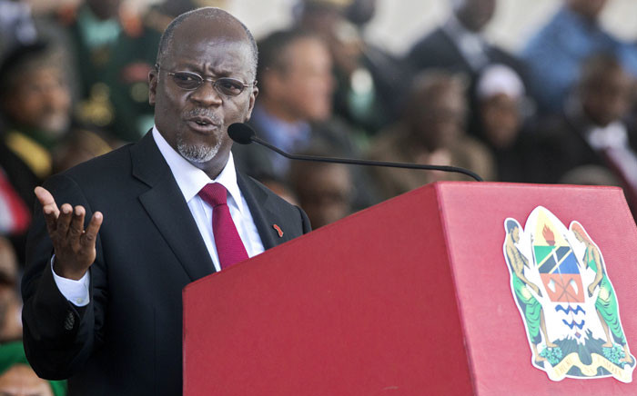 FILE: Tanzania's President John Magufuli delivers a speech during the swearing-in ceremony in Dar es Salaam in November 2015. Picture: AFP