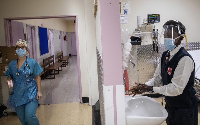 FILE: Inside the Charlotte Maxeke Academic Hospital in Johannesburg in April 2020. Picture: AFP