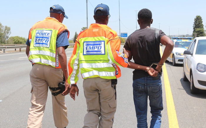 A man was arrested last night after being caught driving at 158 kilometres per hour, in a 120 kilometre zone. Picture: EMPD. 